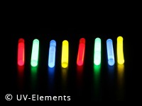 8x Mini Glow Sticks 40x4mm