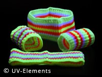 UV-aktives Armband / Stirnband (mehrfarbig)