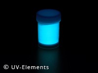 Farbechtes Nachleuchtpigment 25g - blau-grün