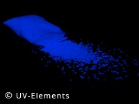 UV-active granulate 250g - blue