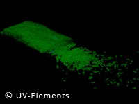 UV-active granulate 1000g - green