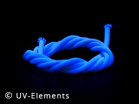 Natural fibre string 7mm 1m - blue