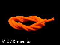 Natural fibre string 7mm 1m - orange