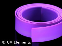 PVC UV active ribbon 2,5cm - purple