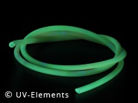 PVC UV active string/cable 4mm (1m) - greenyellow