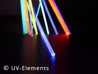 Plastilight UV active string 3mm - dark blue