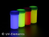 Unsichtbarer Leuchtlack Set 4 4x100ml (blau, grün, rot, gelb)