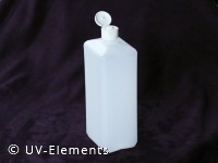 Square plastic jar with hinged cover cap 1000ml (162pcs)