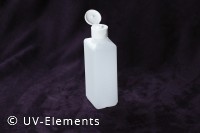 Square plastic jar with hinged cover cap 250ml (50pcs)