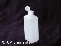 Square plastic jar with hinged cover cap 500ml (10pcs)