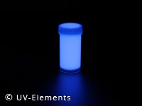 Invisible UV active fluorescent body paint 25ml - blue