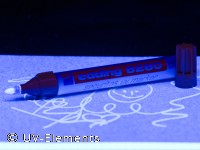 Unsichtbarer Stift / Edding (transparent/blau)