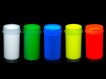 UV-Körpermalfarbe Set 3 (5x50ml Farben: weiß, blau, grün, gelb, rot)