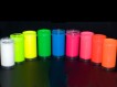 UV active body paint set 4 (8x50ml colors: white, blue, green, yellow, red, orange, pink, magenta)
