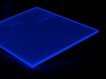 Fluoreszierende Acrylglasplatte 21x29cm 5mm - blau