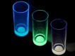 Glow Cup / glow glass set 3pcs. (blue,yellow,green)